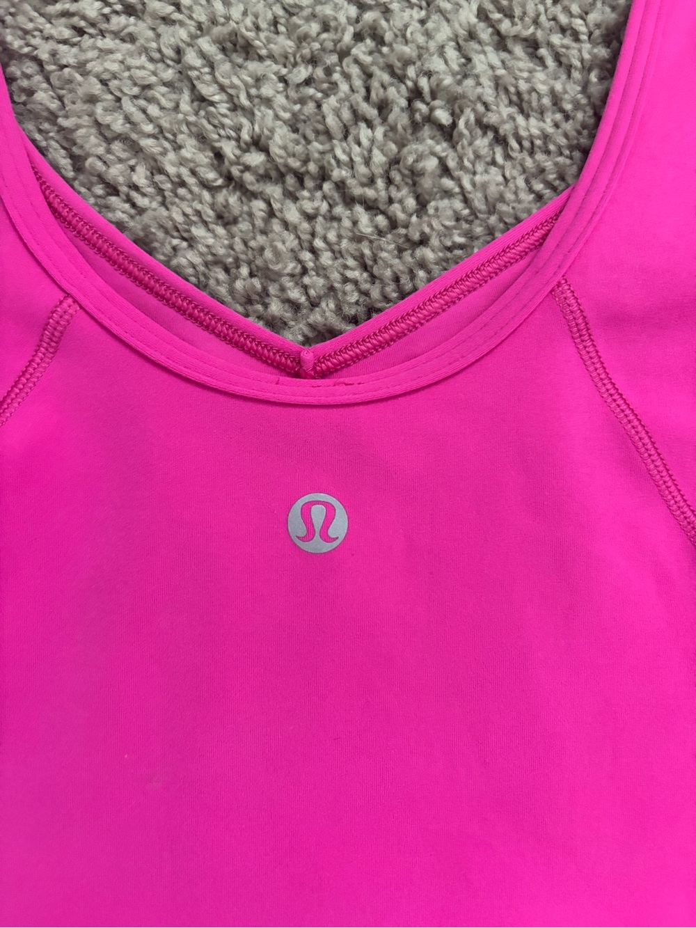 Lululemon Hot Pink Align V-Neck Crop Top - Picture 3 of 3